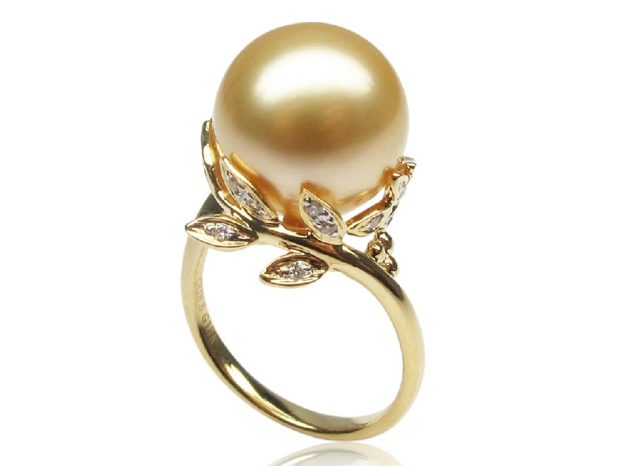 South Sea Pearl and Diamond Arielle Ring